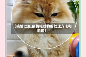 【疫情吐血,疫情呕吐物的处理方法和步骤】