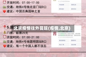 北京疫情往外蔓延(疫情,北京)