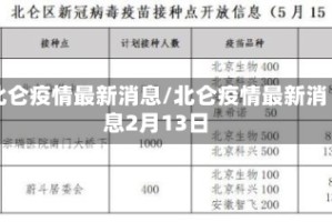 北仑疫情最新消息/北仑疫情最新消息2月13日