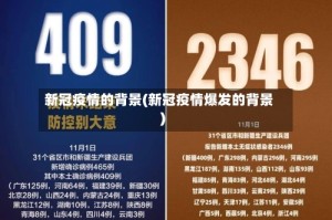 新冠疫情的背景(新冠疫情爆发的背景)