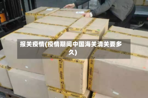 报关疫情(疫情期间中国海关清关要多久)