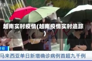 越南实时疫情(越南疫情实时追踪)