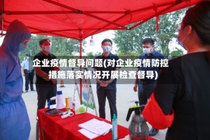 企业疫情督导问题(对企业疫情防控措施落实情况开展检查督导)