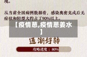 【疫情葱,疫情葱姜水】