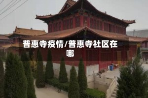 普惠寺疫情/普惠寺社区在哪