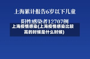 上海疫情感染(上海疫情感染比较高的时候是什么时候)