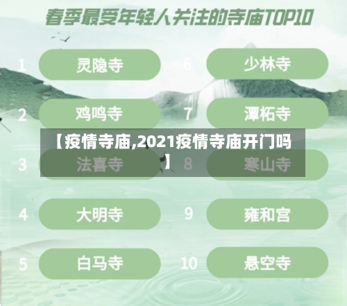【疫情寺庙,2021疫情寺庙开门吗】-第1张图片
