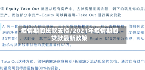 疫情期间贷款支持/2021年疫情期间贷款最新政策-第2张图片