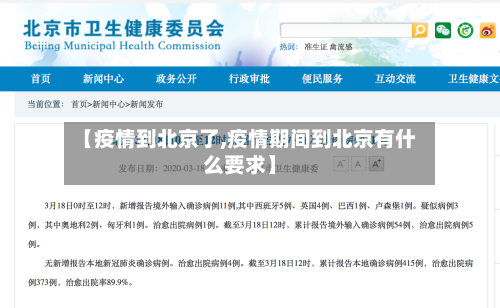 【疫情到北京了,疫情期间到北京有什么要求】-第1张图片