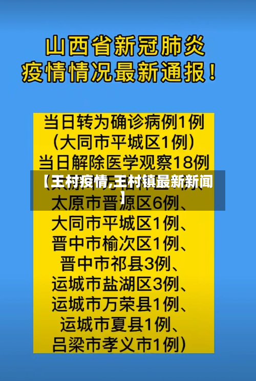 【王村疫情,王村镇最新新闻】-第1张图片