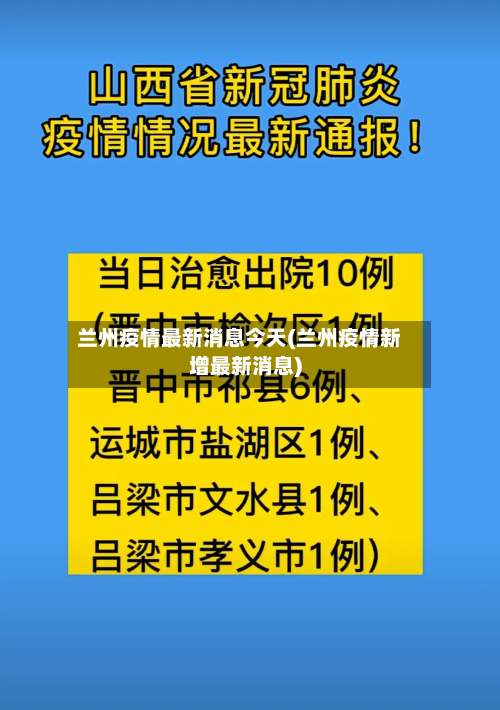 兰州疫情最新消息今天(兰州疫情新增最新消息)-第1张图片