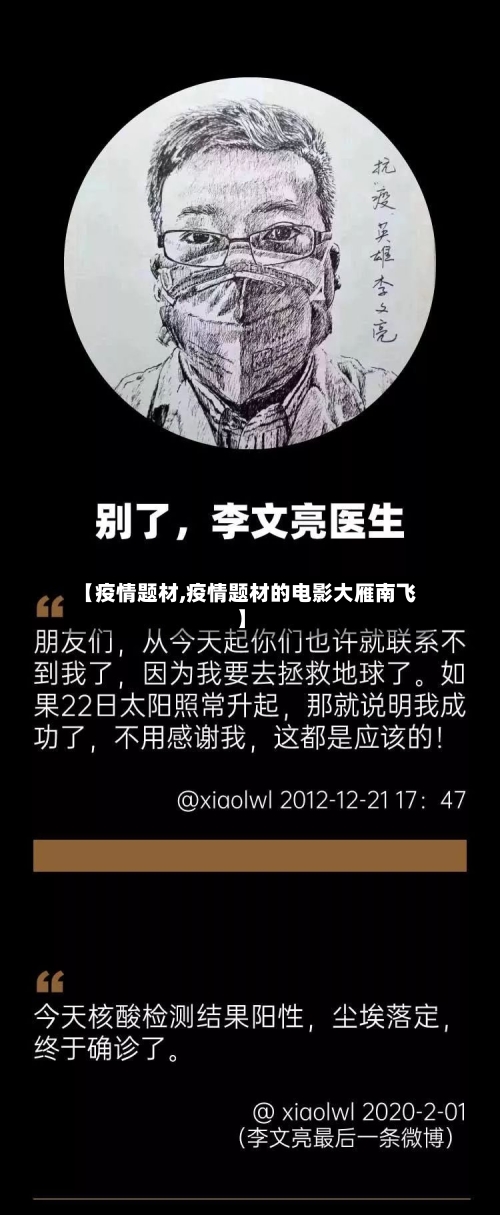【疫情题材,疫情题材的电影大雁南飞】-第1张图片