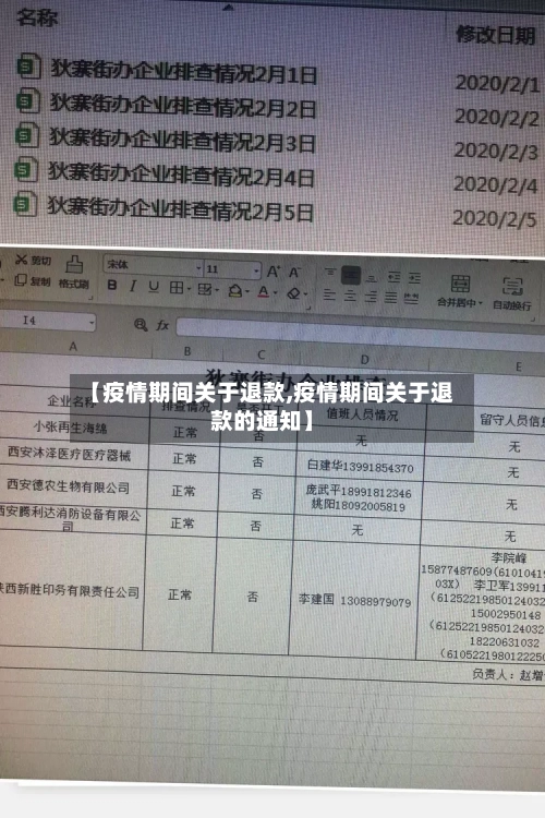 【疫情期间关于退款,疫情期间关于退款的通知】-第1张图片