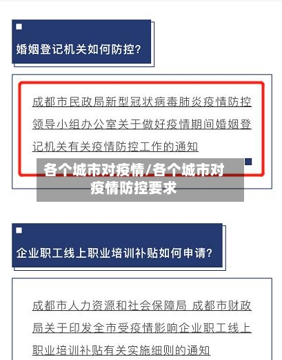 各个城市对疫情/各个城市对疫情防控要求-第3张图片